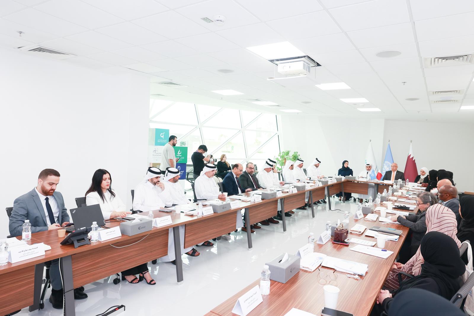 القطرية للعمل الاجتماعي تنظم مائدة مستديرة حول منظومة الأمم المتحدة لحقوق الإنسان بالتعاون مع مركز الأمم المتحدة للتدريب والتوثيق