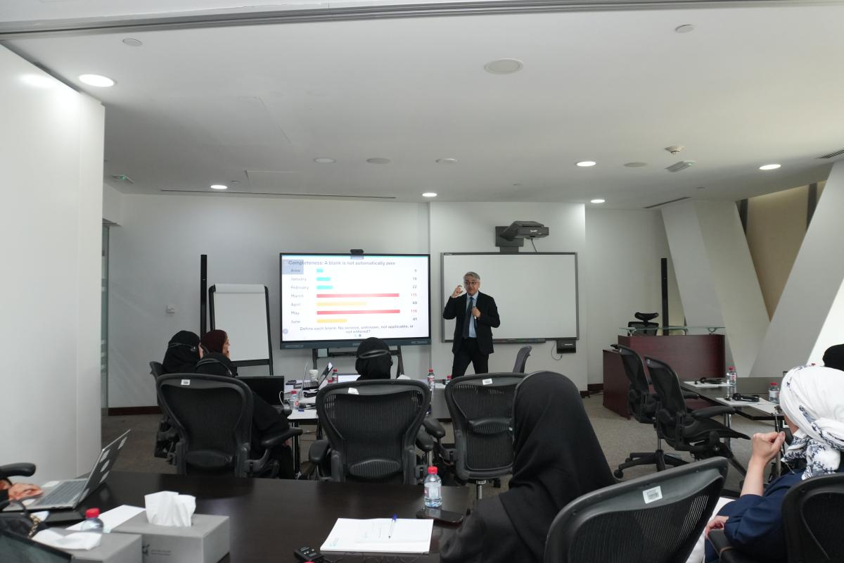 المؤسسة القطرية للعمل الاجتماعي تنظم برنامجا تدريبيا حول مهارات تحليل البيانات وإعداد التقارير الإحصائية